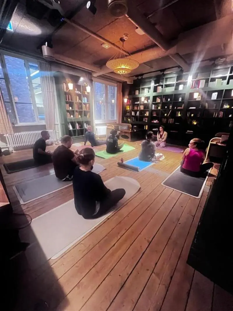 Yoga and wellness session at House21 Oslo members club